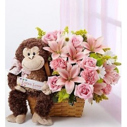 VALENTINE GIFT FLOWERS WITH  DOLL