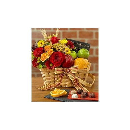 GET WELL GIFT FLOWERS BASKET  12