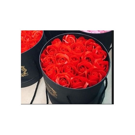 Red 18 roses in box