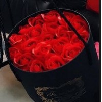 Red 18 roses in box