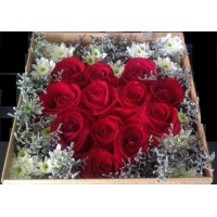 Rose mix flowers in box