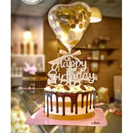 CAKE 750 gram with balloon (2p delivery in 1-2 day)