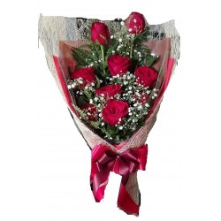 24 red roses flowers
