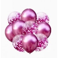Balloons pink colors 10 pc for party