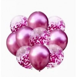 Balloons pink colors 10 pc for party