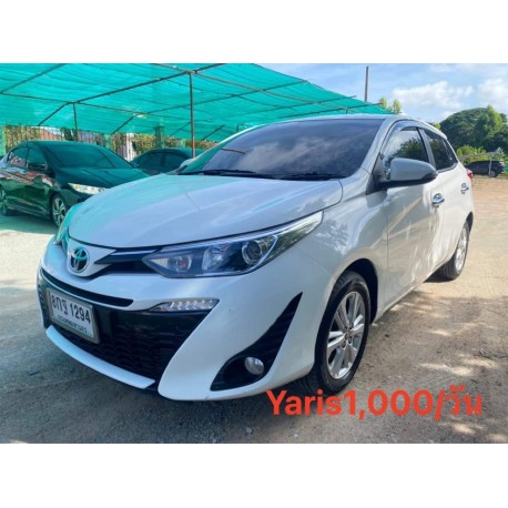 Rent White Toyota Yaris in Pattaya | Affordable Rentals