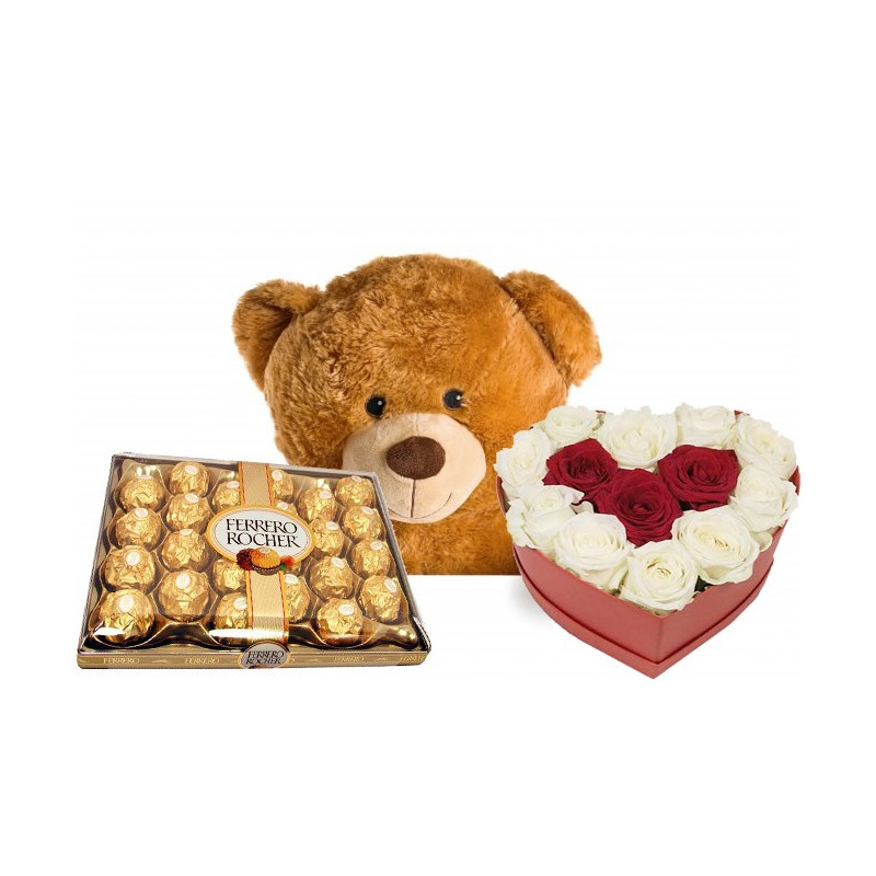 valentine-gift-flower-in-box-with-teddy-bear-and-chocolate