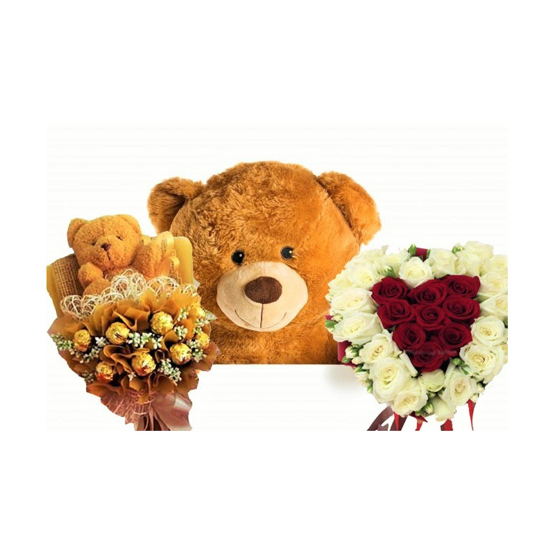 valentine-gift-flower-chocolate-with-teddy-brar